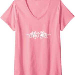 Women’s Beautiful & Faithful Cross Wings Graphic V-Neck T-Shirt