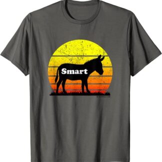 Smart Ass Funny Casual Donkey Sunset Casual Tee T-Shirt