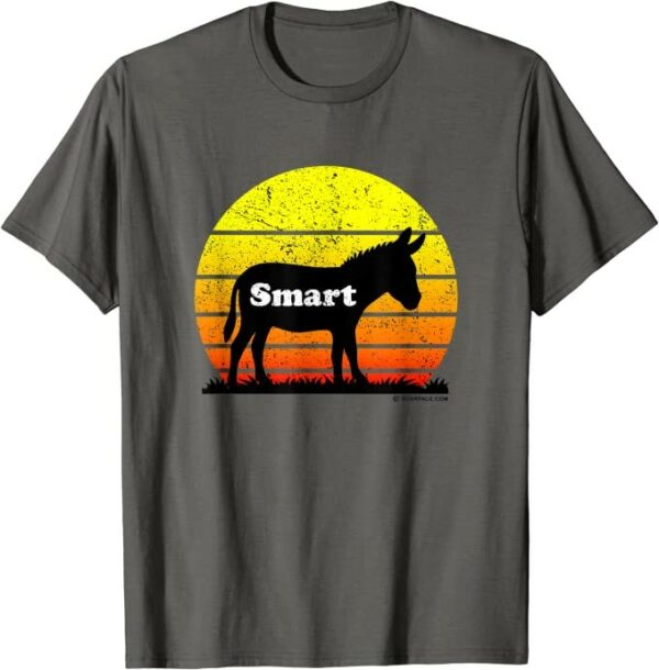 Smart Ass Funny Casual Donkey Sunset Casual Tee T-Shirt