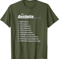 Official 100% Austinite (Austin, Texas) T-Shirt