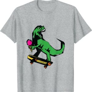 Youth and Adult Matching T-Rex Skate Punk Tyrannosaurus Rex T-Shirt